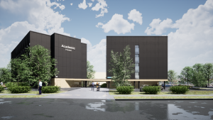 Akadeemia 11/1 building is located right on the university campus, only a five minute walk away from the TalTech main building.